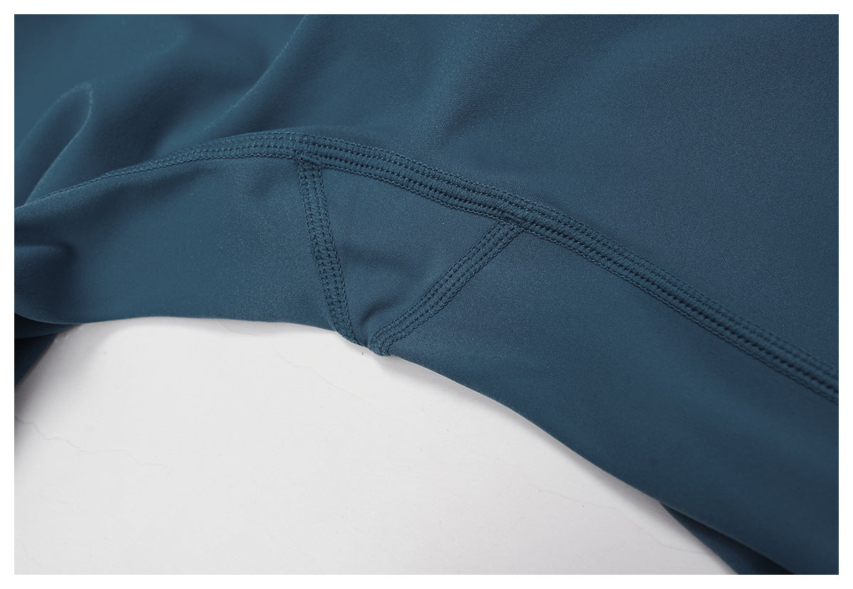 Nude Feel Trousers High Waist Belly Contracting Close Fitting Yoga Pants Outdoor Running Exercise Workout Pants Women