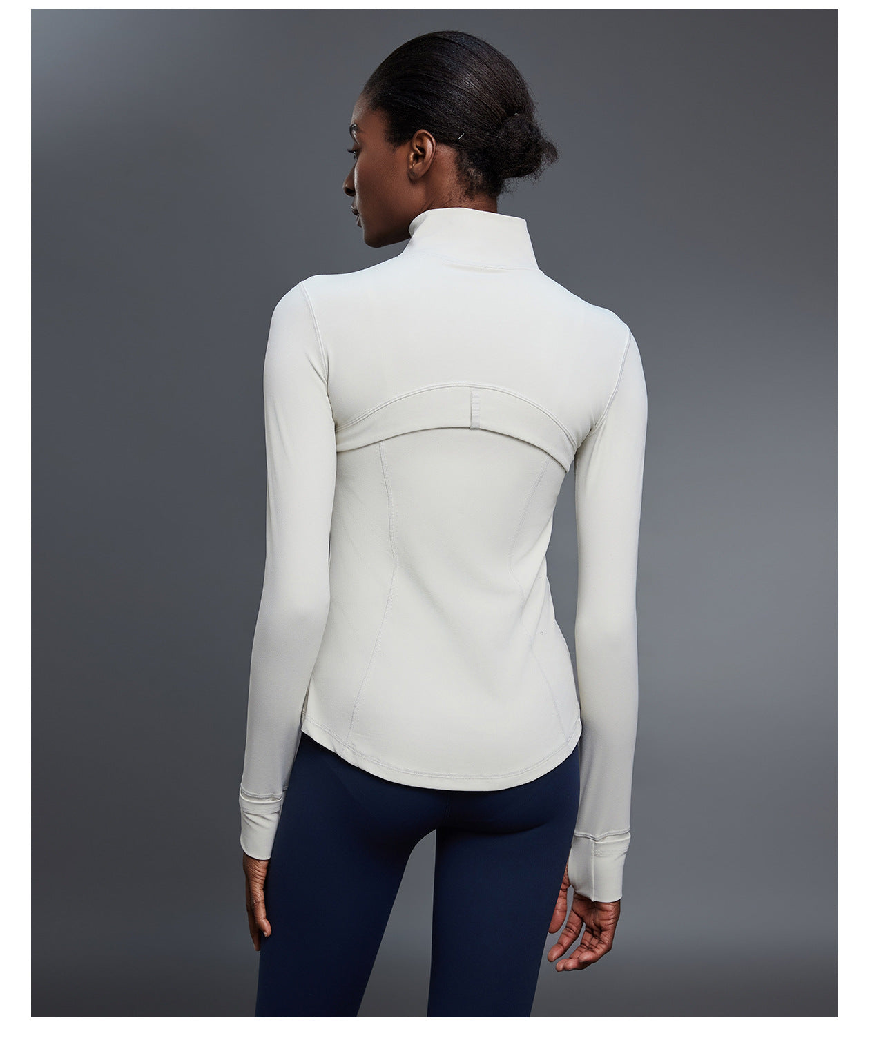 Autumn Long Sleeve Yoga Wear Stretch Slim Fit Sports Jacket Women Outdoor Riding Running Fitness Clothes Jacket