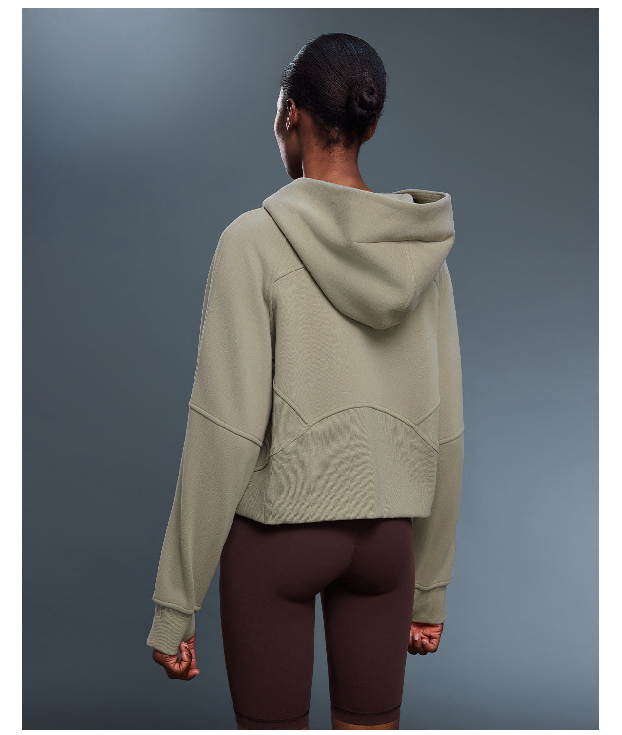 Autumn Winter Hooded Cardigan Sweater Women Fleece Lined Thermal Zipper Coat Youthful Looking Loose Casual Sports Top