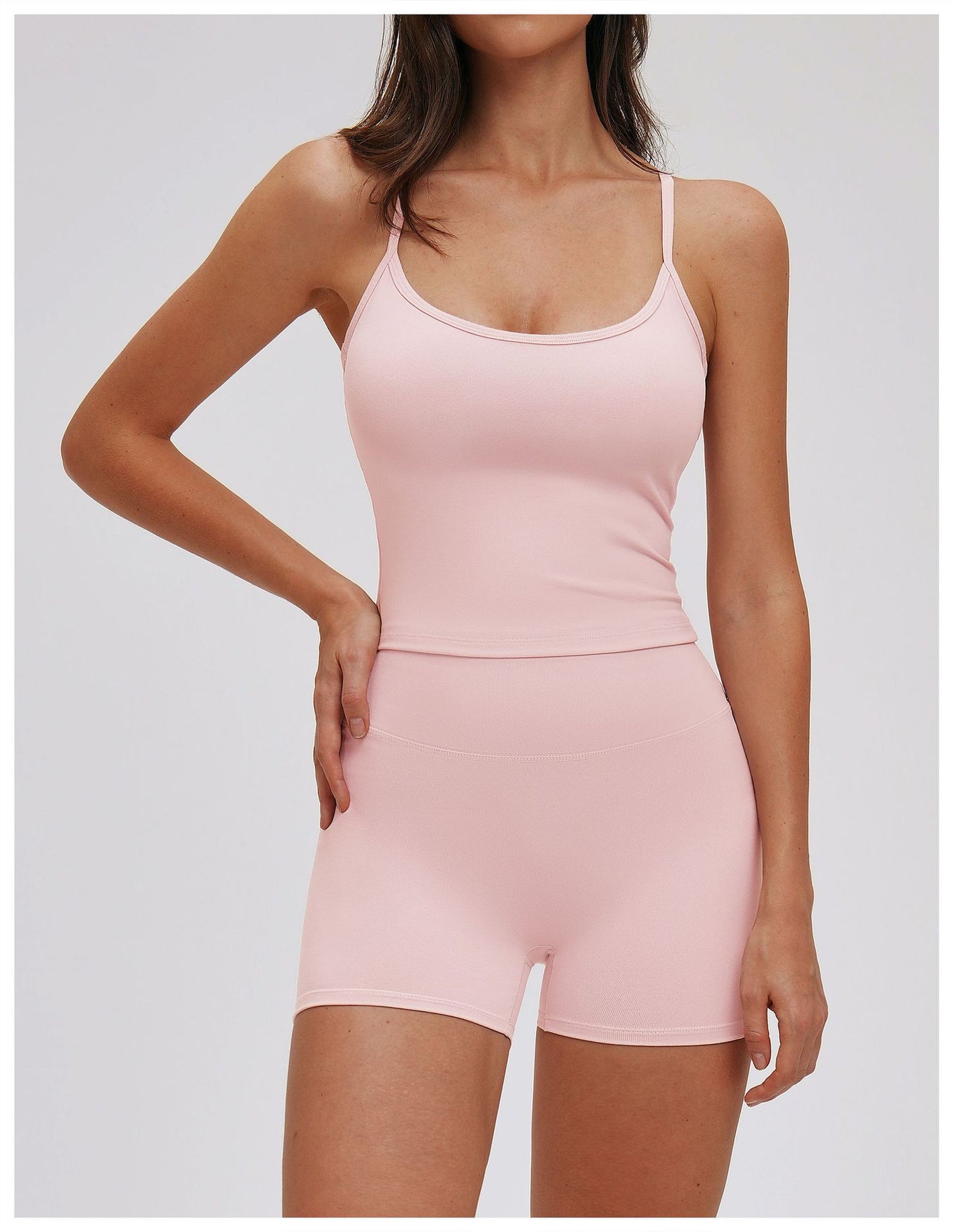 Tight Yoga Vest Outer Wear Casual All Match Thin Strap Vest Running Exercise Underwear