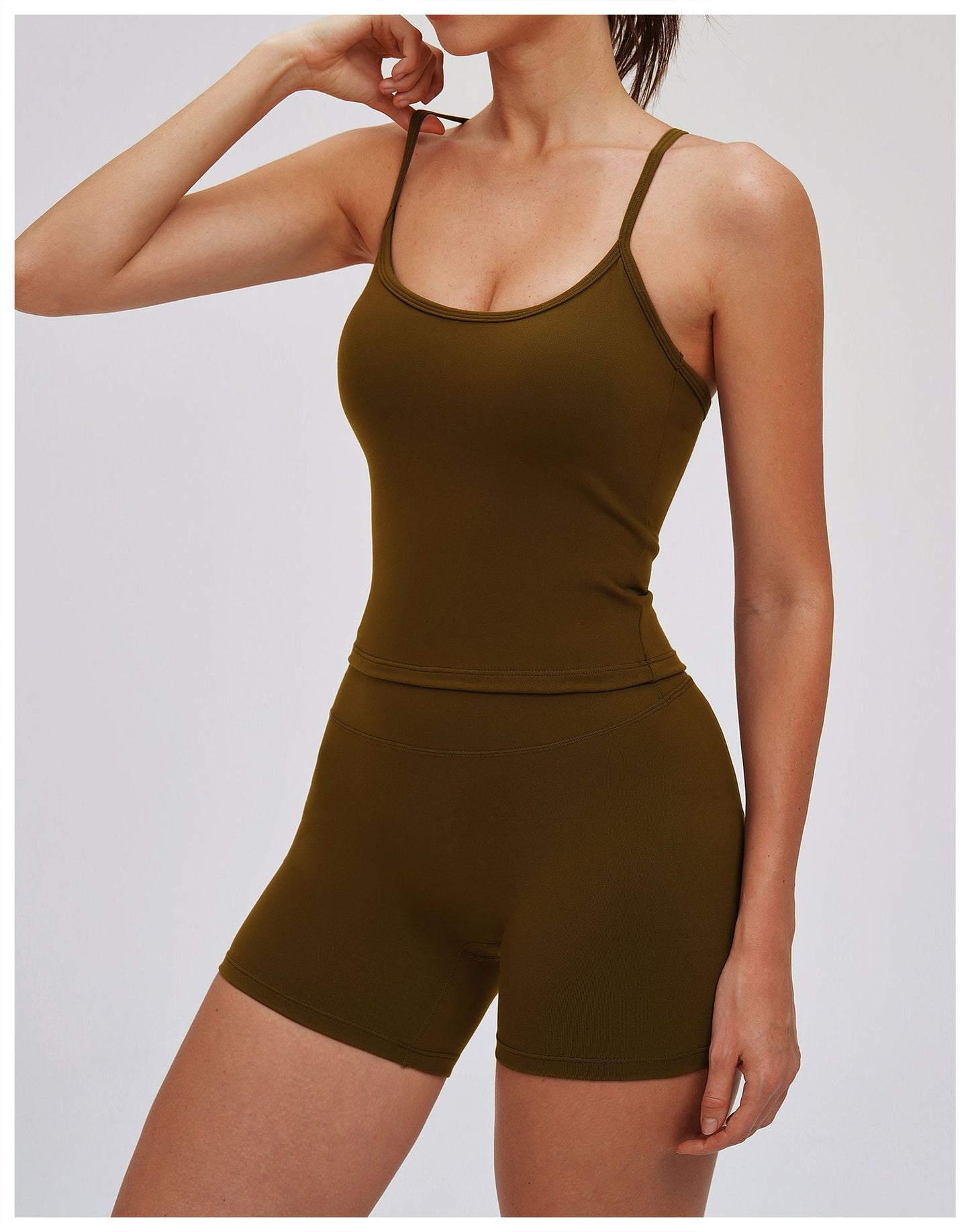 Tight Yoga Vest Outer Wear Casual All Match Thin Strap Vest Running Exercise Underwear