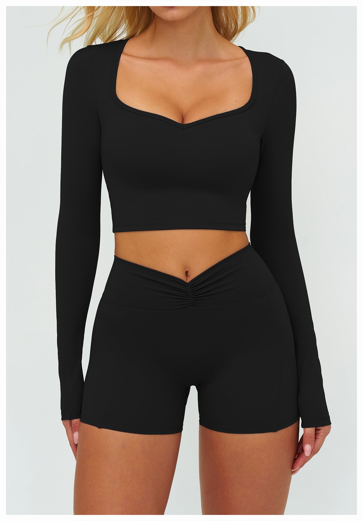 Autumn Winter Brushed Long Sleeve Yoga Clothes Outdoor Running Fitness Clothes Outer Wear Casual Sports Top